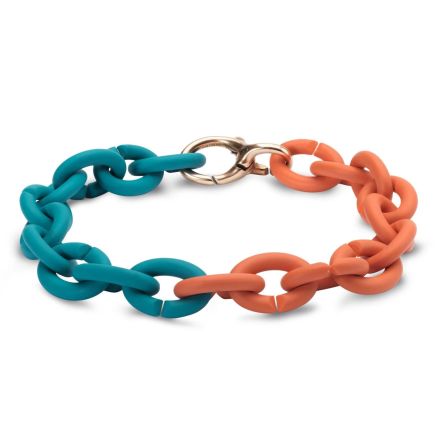 bransoleta, TURQUOISE APRICOT bronze bracelet