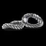 element, SHARED HEART , double silver link